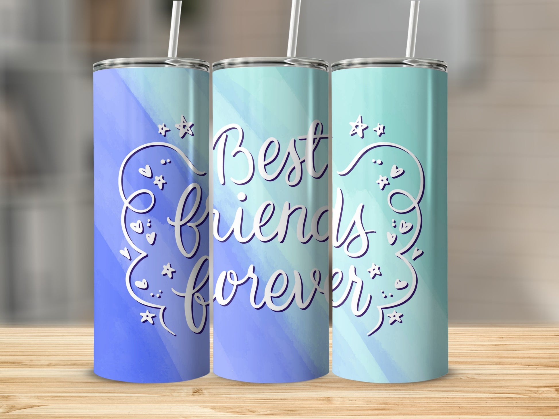 Best Friends Forever Motivational Tumbler Cup