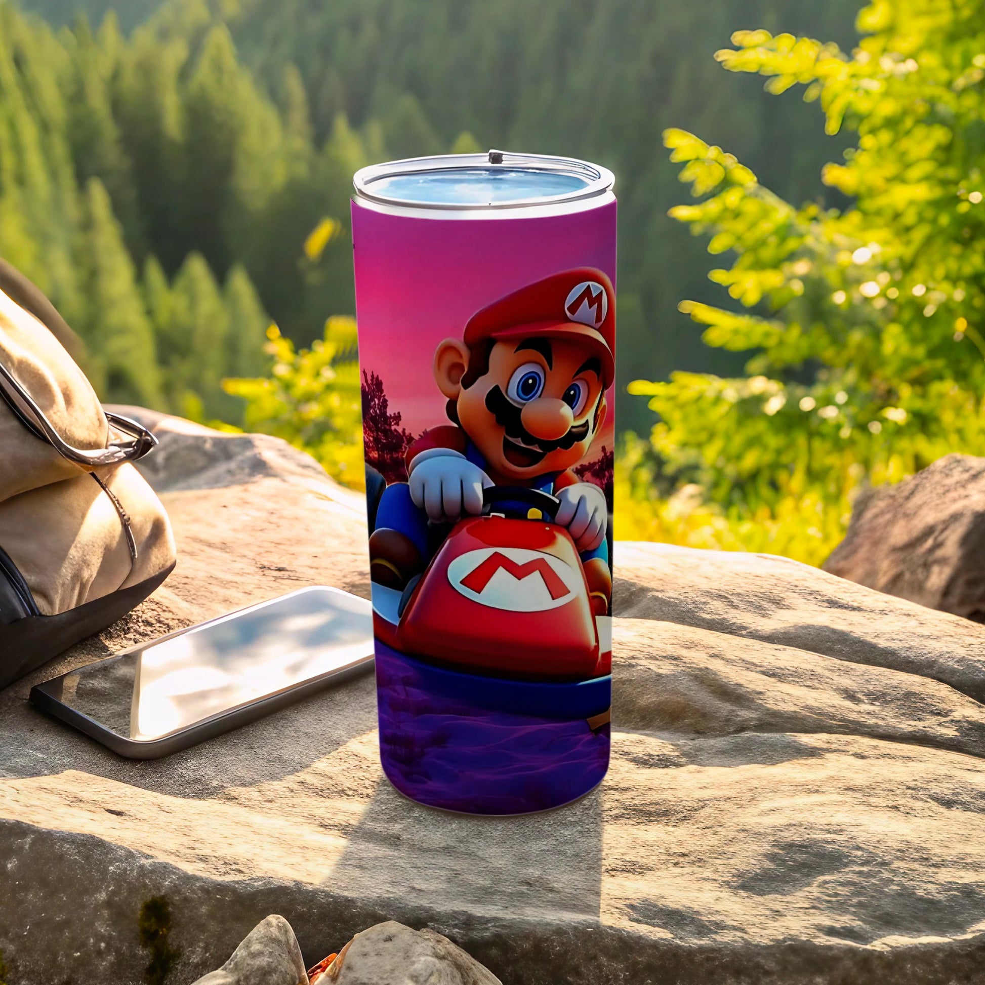 Mario Kart Outdoor Adventure Design Tumbler