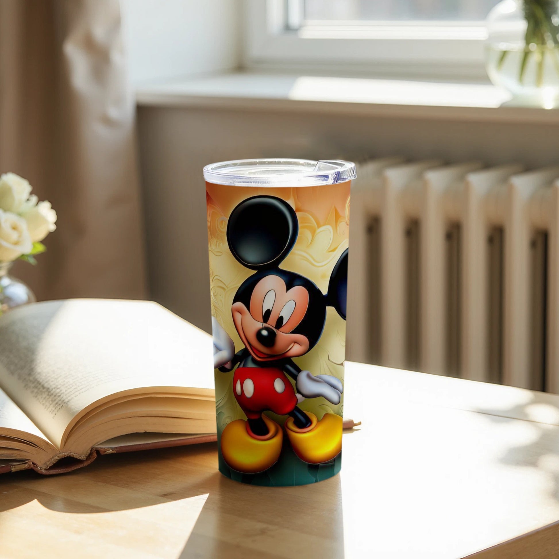 Colorful Mickey Mouse Design Tumbler for Coffee Lovers