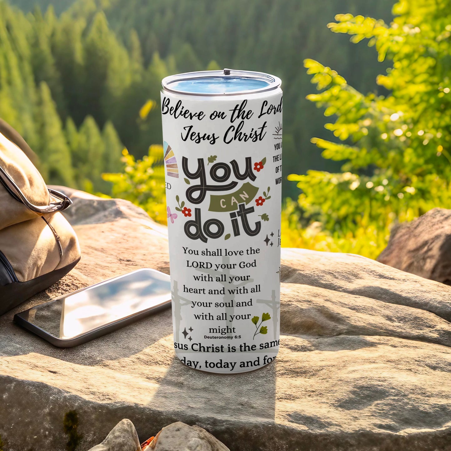 Inspirational You Can Do It Motivational Tumbler Cup