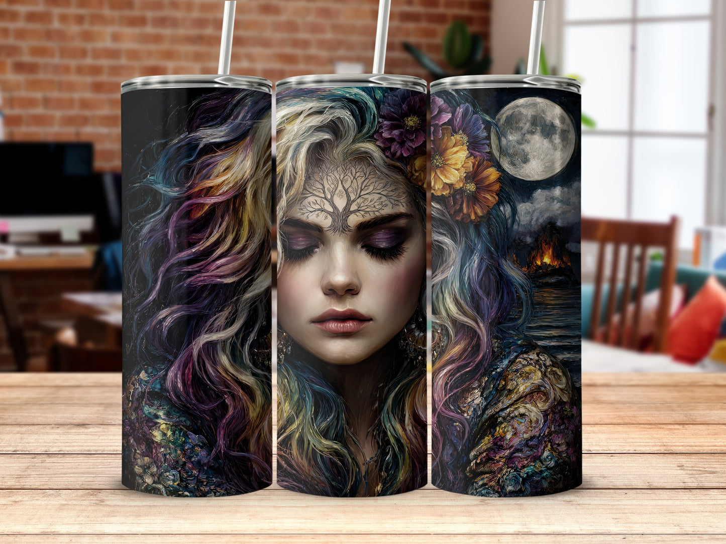 Gothic Mystic Fantasy Woman Tumbler Product