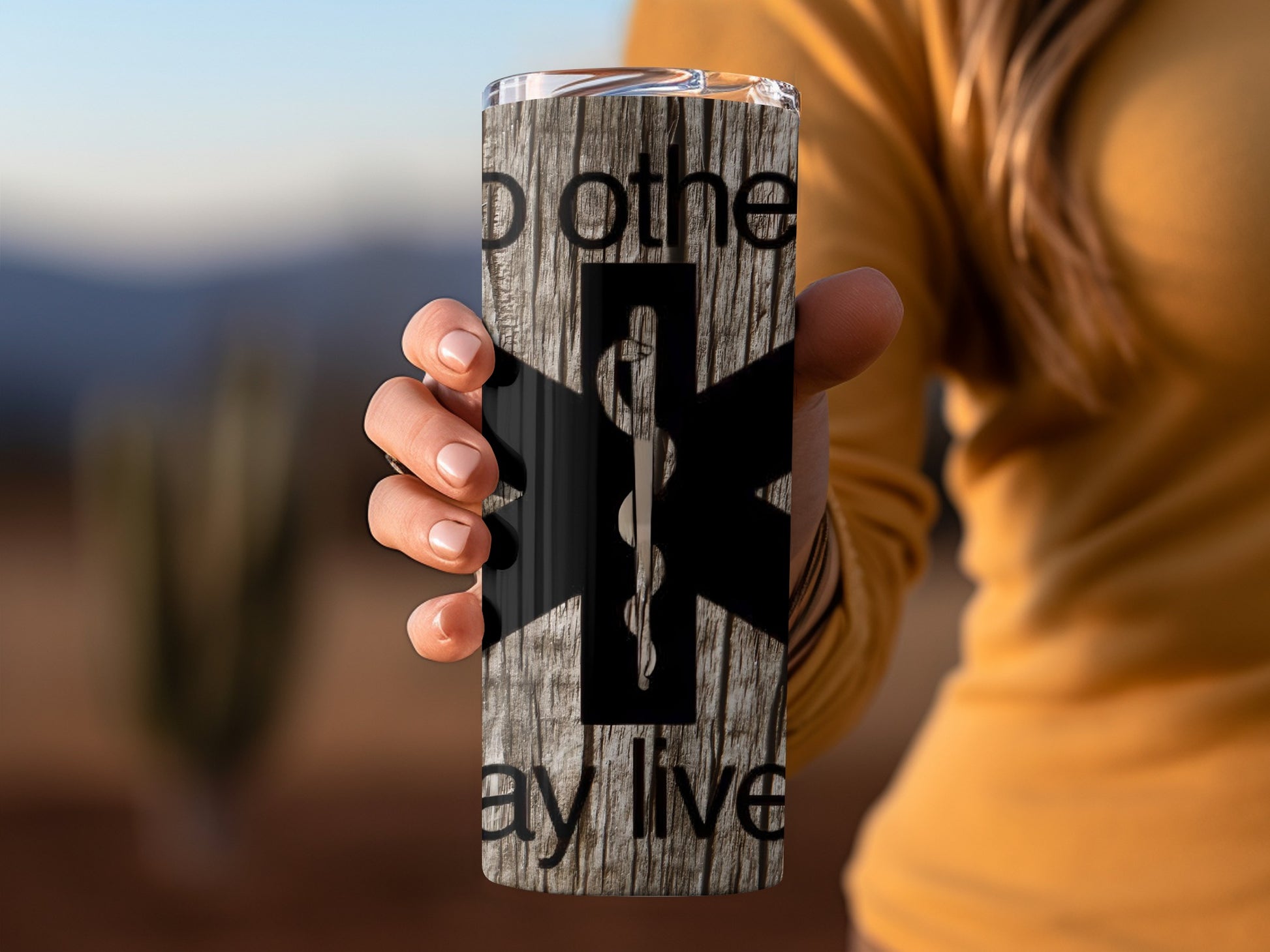 Do No Harm Symbol Stainless Steel Tumbler Cup