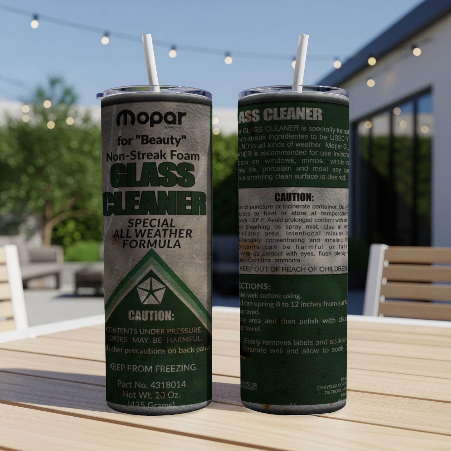 Mopar Non-Streak Foam Glass Cleaner can with special all-weather formula.