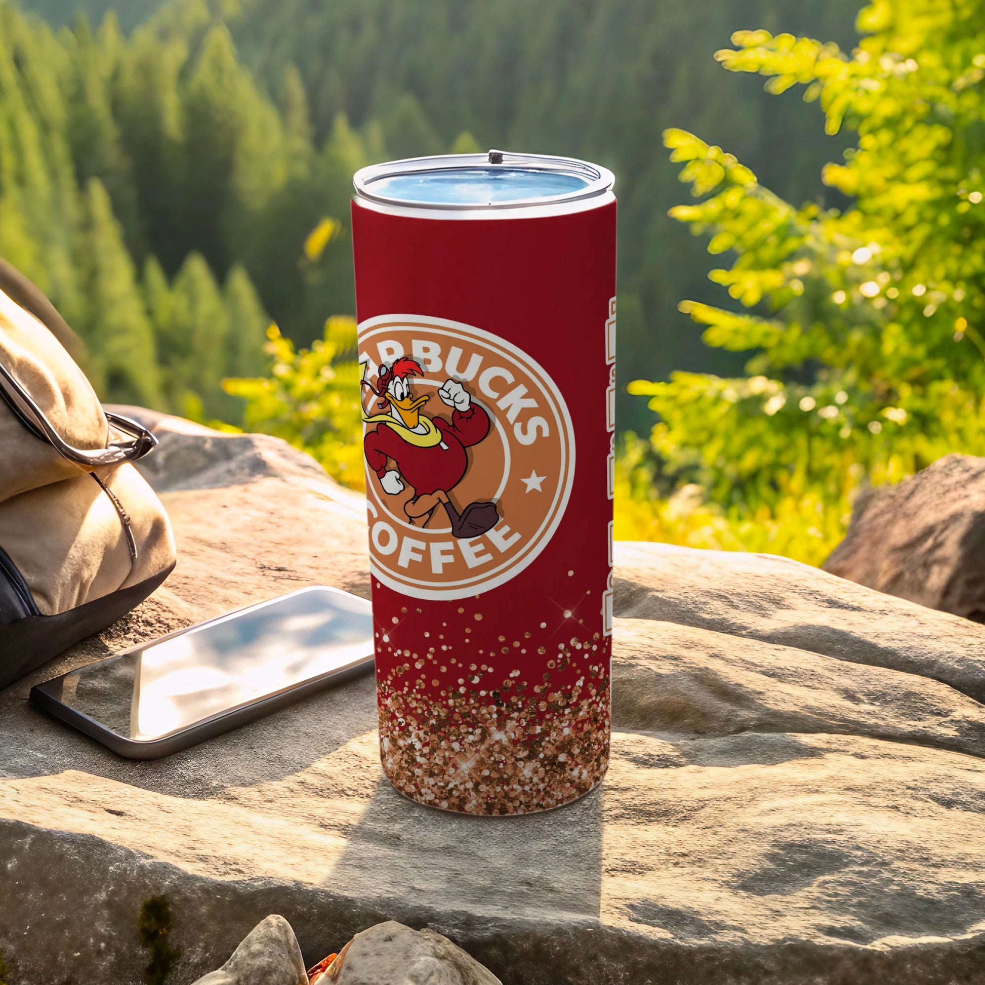 Funny Red Starbucks Coffee Travel Mug for Adventures