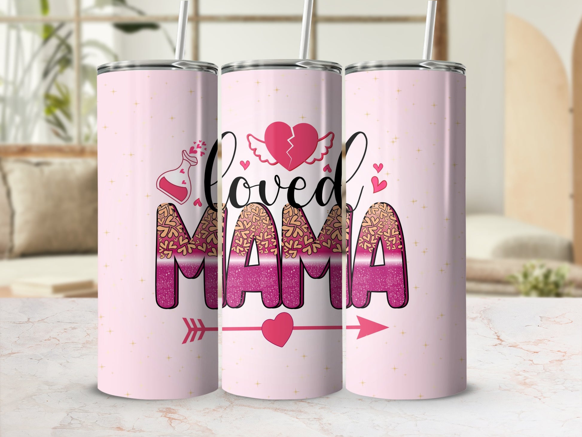 Loved Mama Design Insulated  Stainless Steel Tumbler