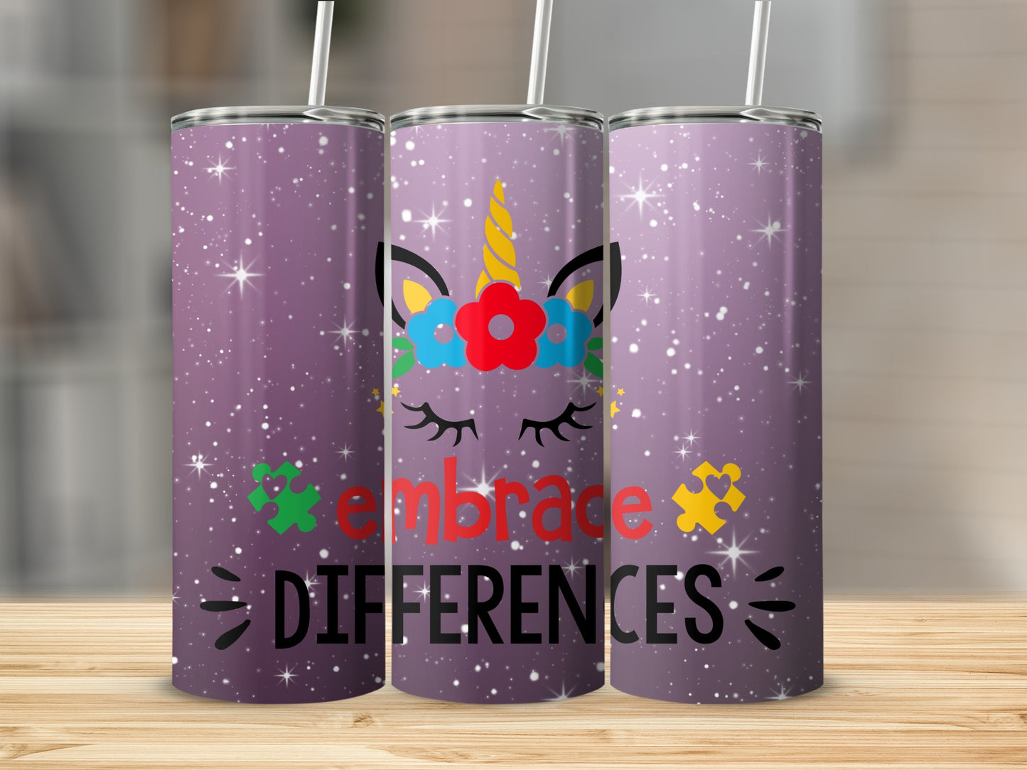 Embrace Differences Unicorn Sparkle Design product