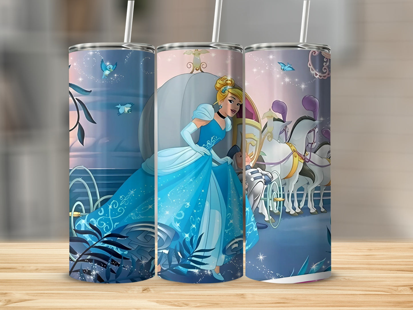 Cinderella Fantasy Scene Insulated Tumbler Cup