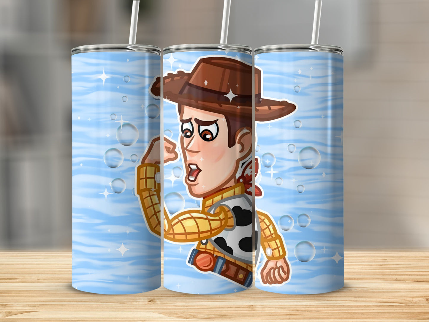 Cartoon Cowboy Character Tumbler Delightful Cartoon Art