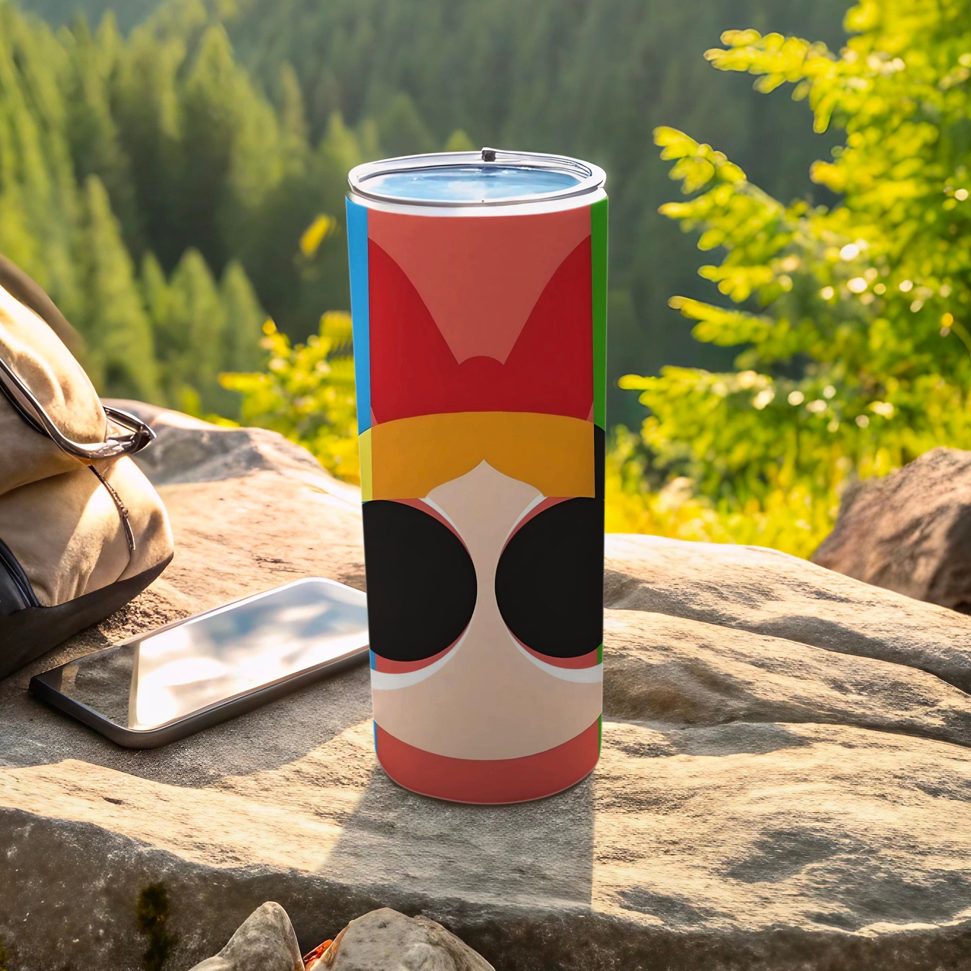 Cartoon Hero Design Insulated Travel Drink Tumbler