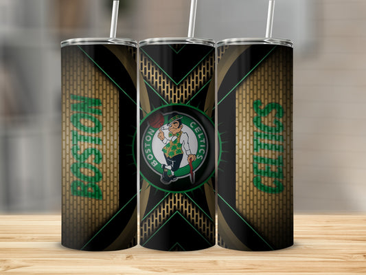 Boston Celtics Logo with Stylish Green Accents Tumblers