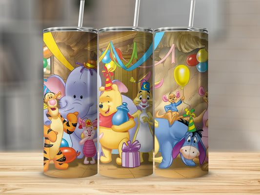 Winnie and Friends Birthday Party Celebration Tumblers