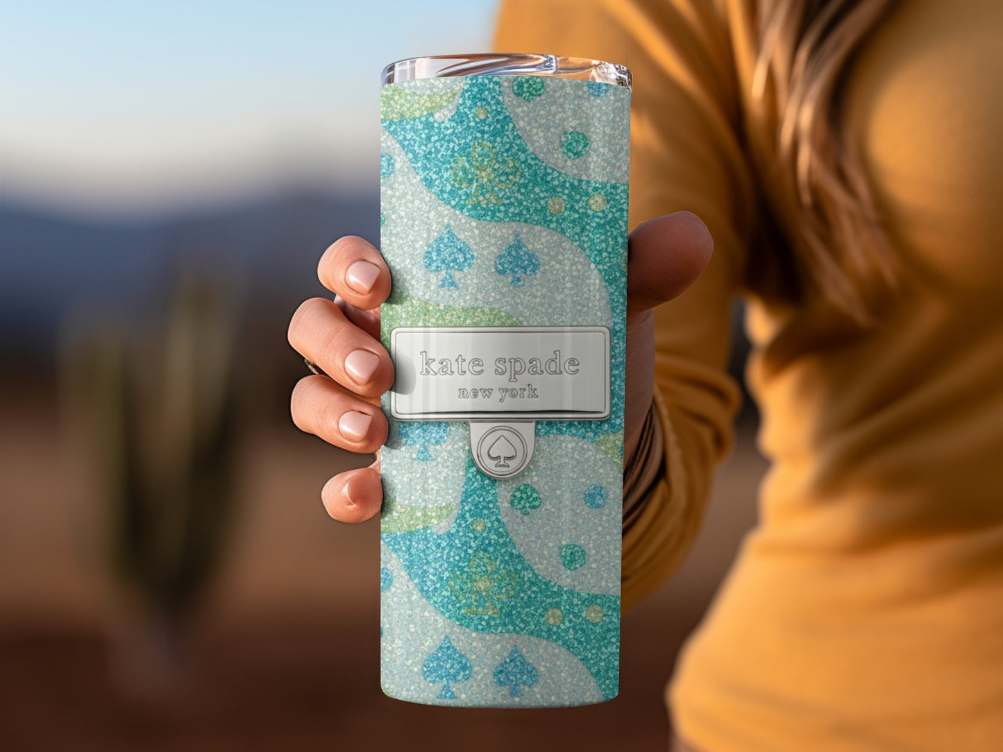 Inspired By Fabulous Kate Spade Pattern With Spots And Spades Design Tumblers
