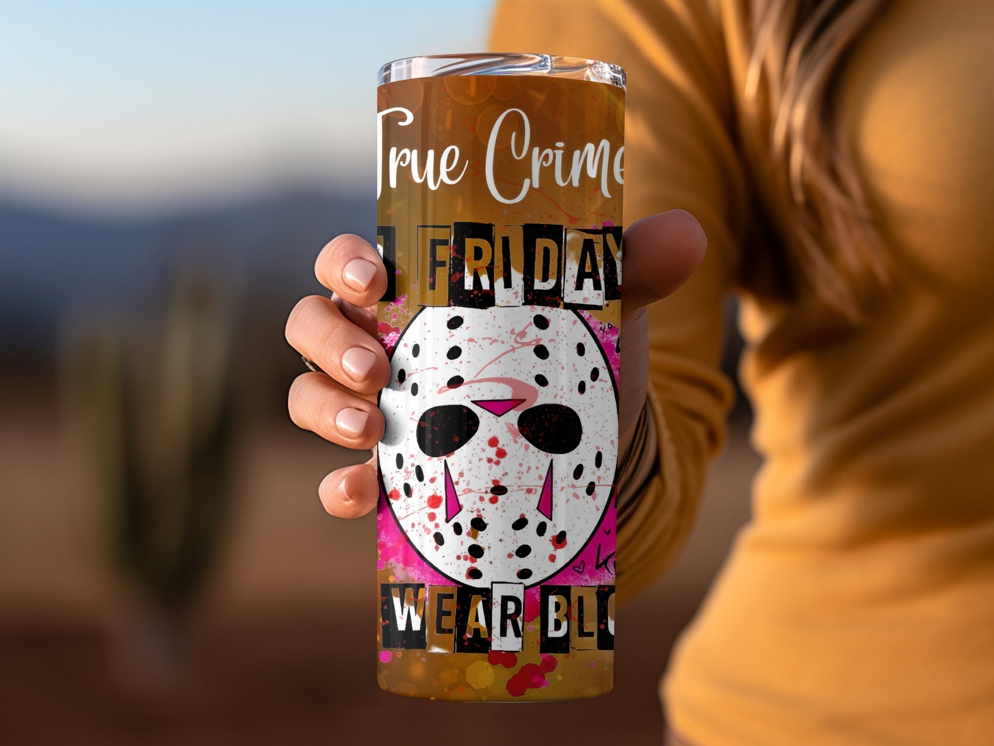 True Crime Friday Wear Black Tumbler