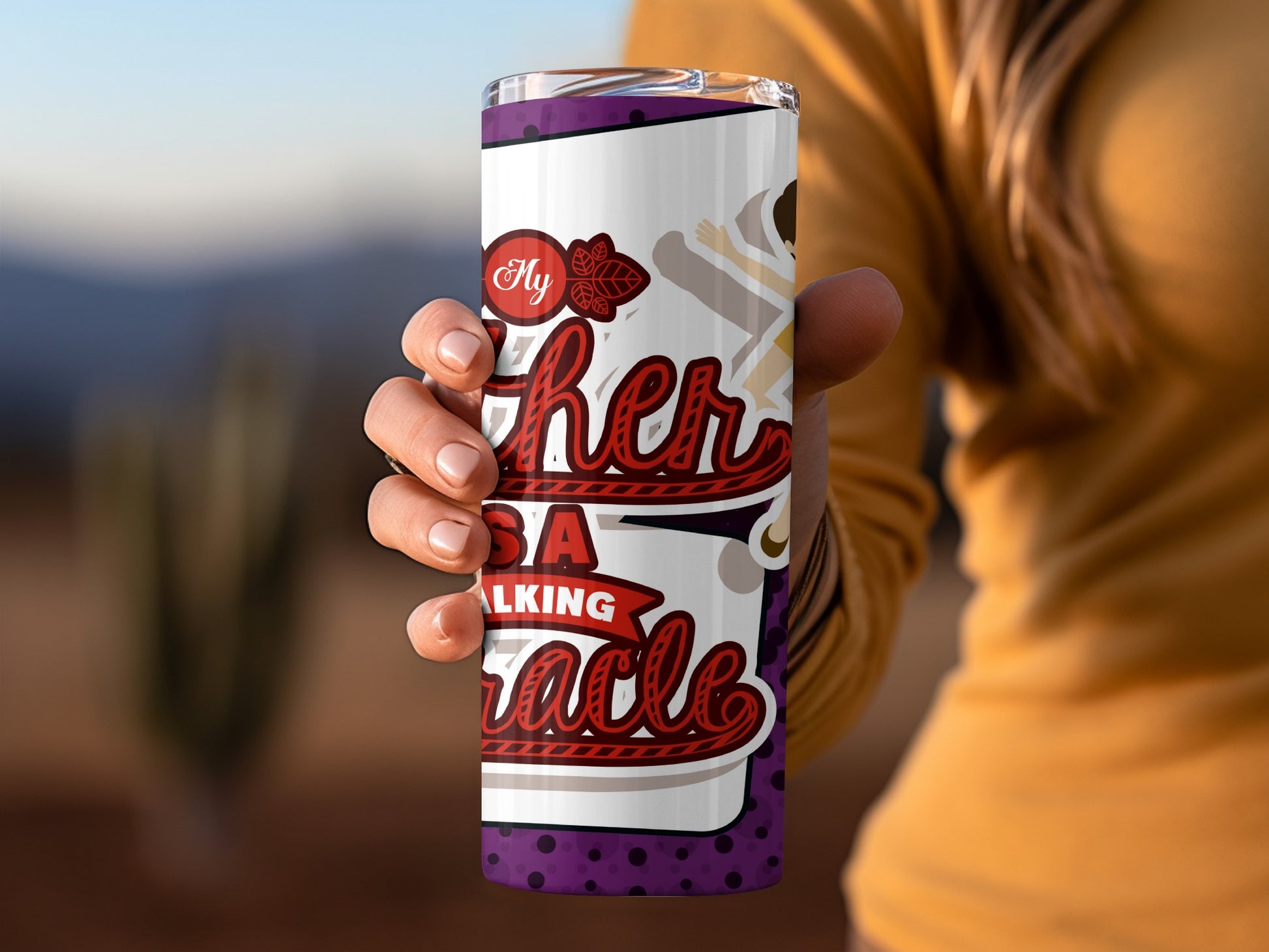 My Father is a Talking Miracle travel tumbler