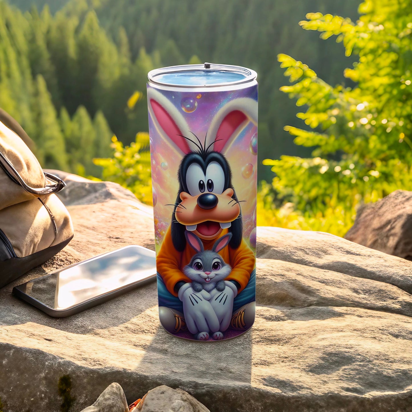 Goofy Bunny Ears Rabbit Bubbles Tumbler product type