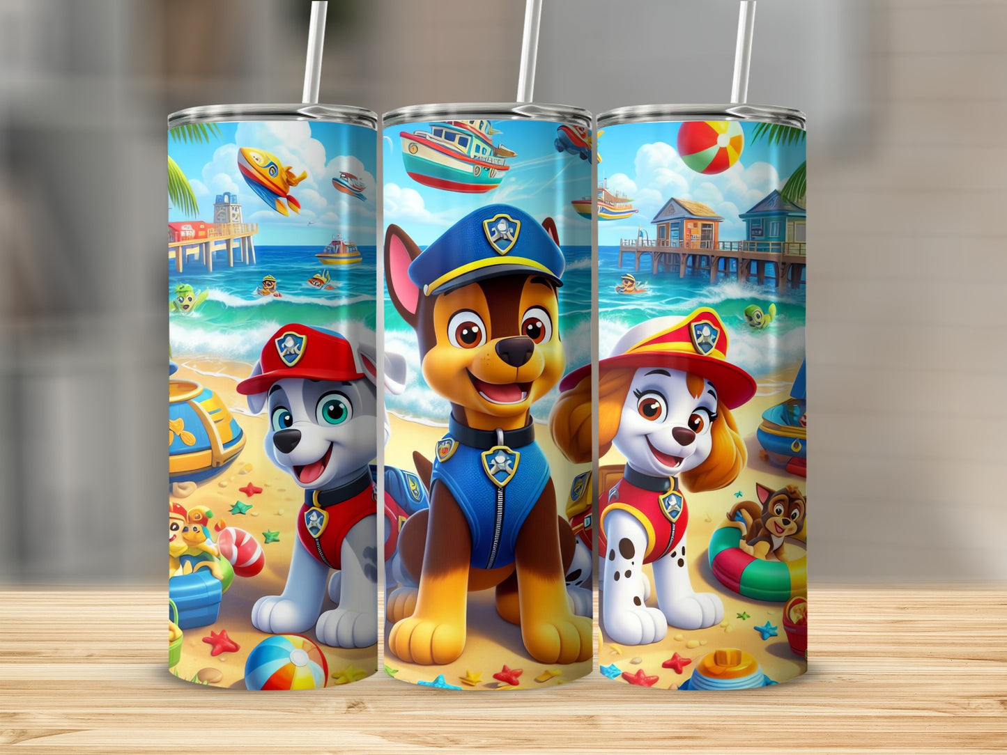 Paw Patrol Beach Adventure Tumbler Cup For Kids