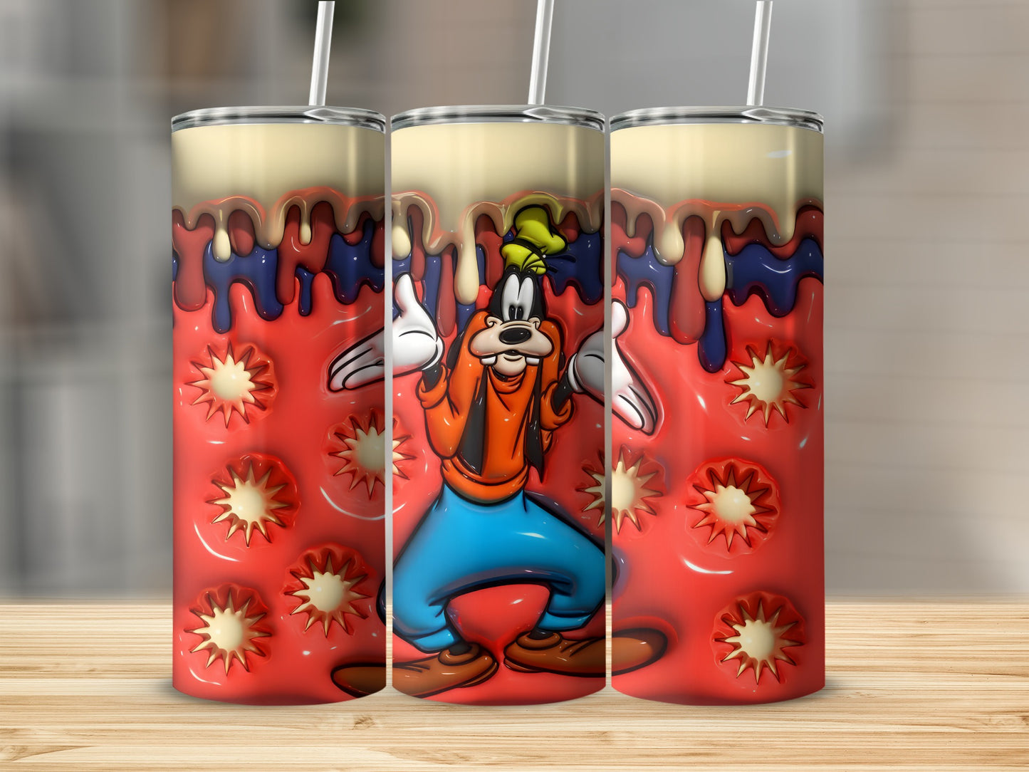 Goofy Dripping Design Tall Drink Cup Product