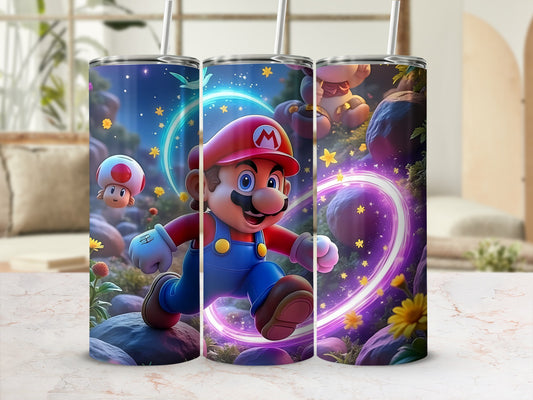 Colorful Character Design Tumbler 20oz Custom Flask