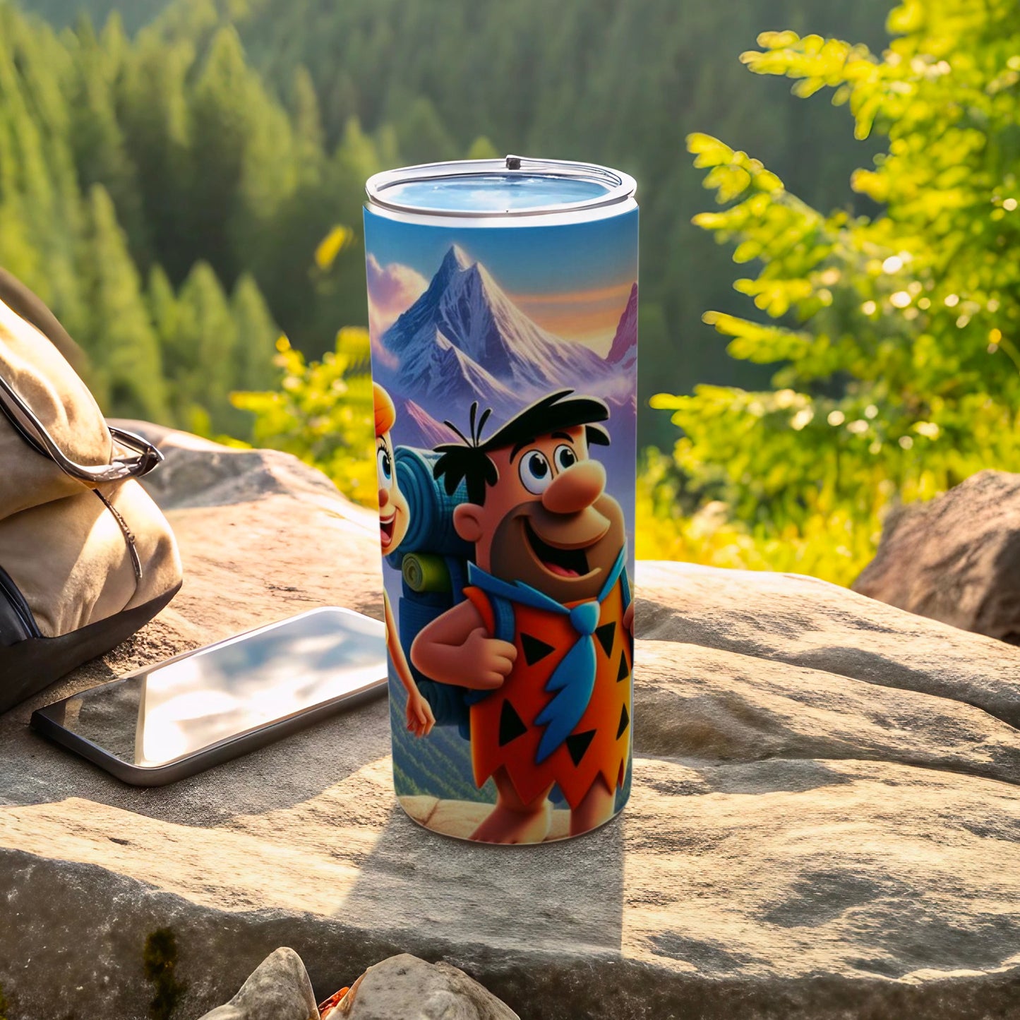 Flintstones Mountain Adventure Insulated Tumbler