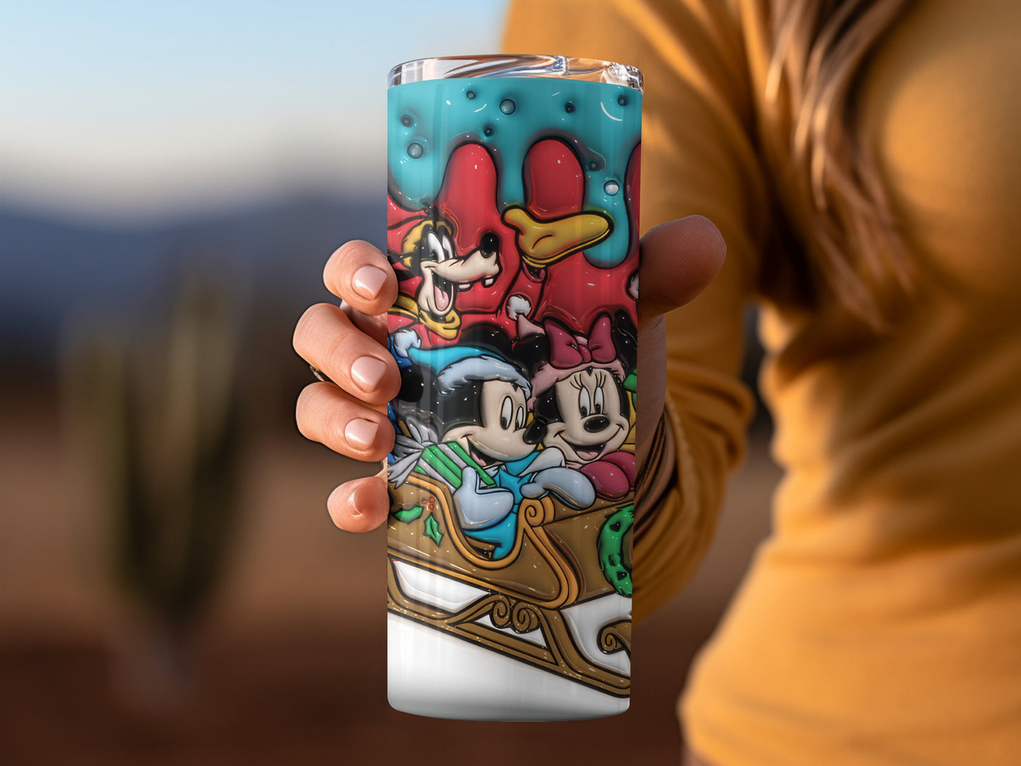 Colorful Cartoon Character Themed Tumbler Cup