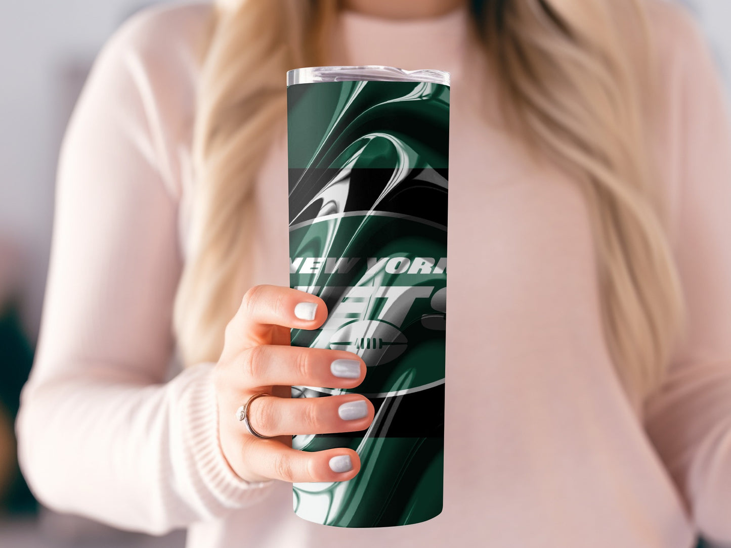 New York Jets Football Team Fluid Design Style Tumblers