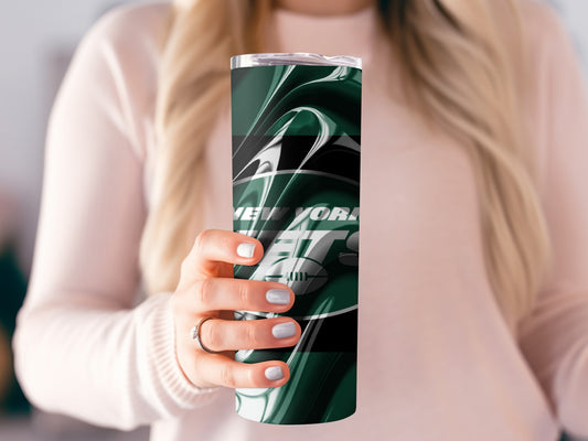 New York Jets Football Team Fluid Design Style Tumblers