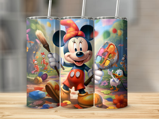 Mickey and Friends Tumbler with Colorful Design