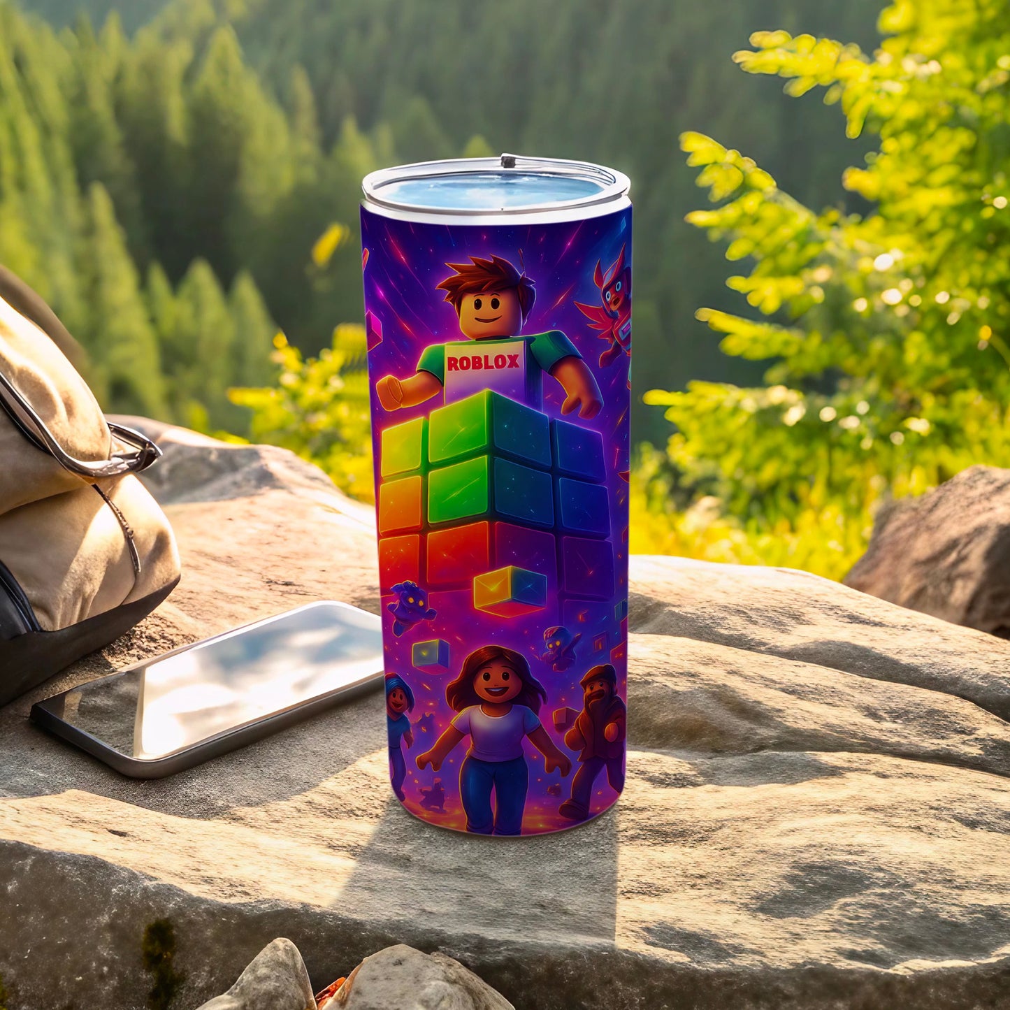 Colorful Roblox Character Design Insulated Tumbler