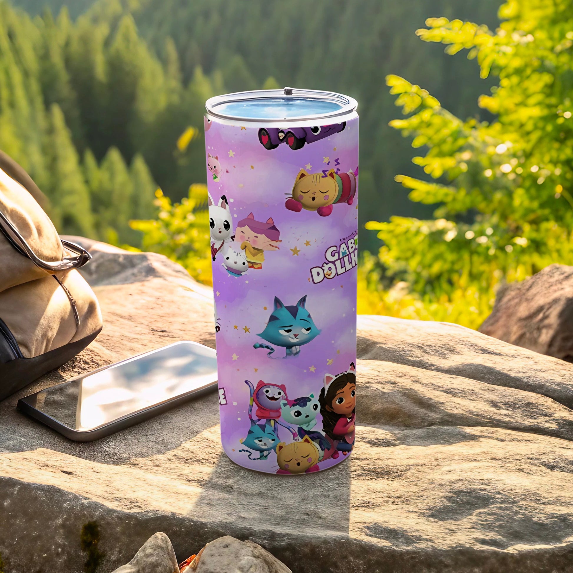 Gabby's Dollhouse Characters Purple Tumbler product