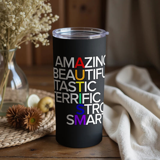 AMAZING AUTISM STRONG SMART TUMBLER uplifting item