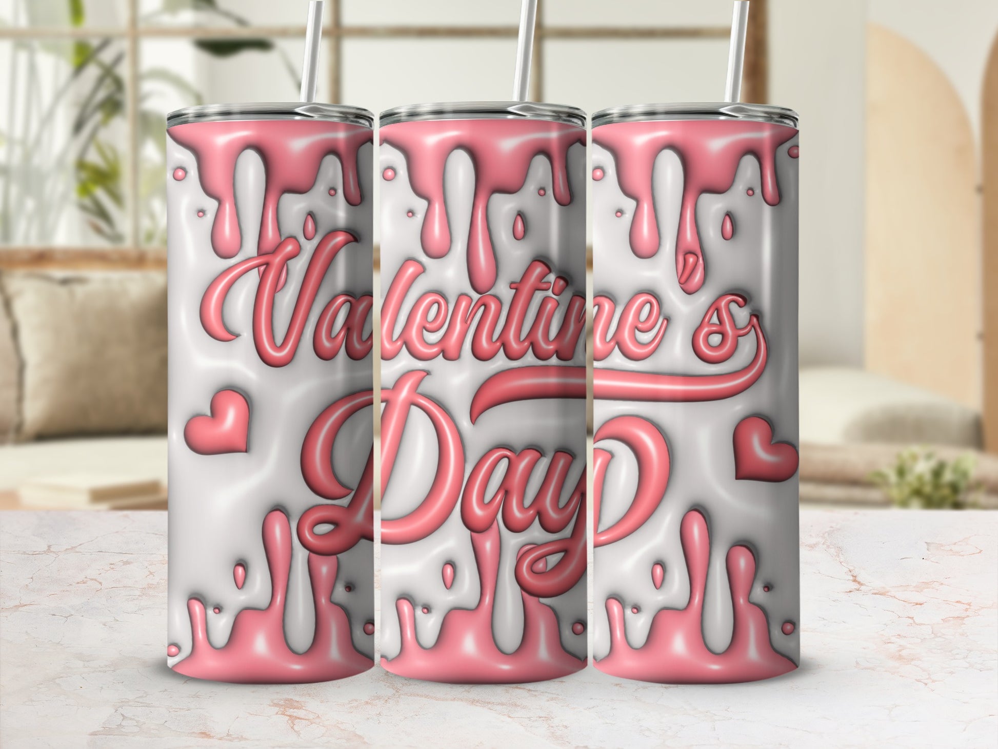 Valentine's Day Drip Tumbler for Gifting