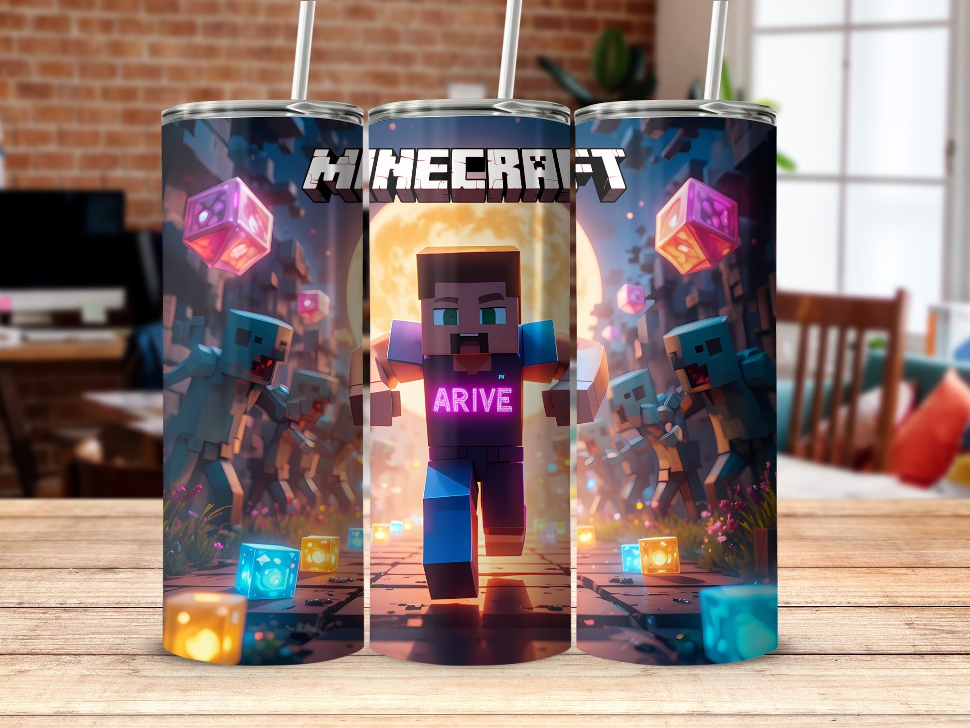 Exciting Minecraft Inspired Design Tumbler for Gamers