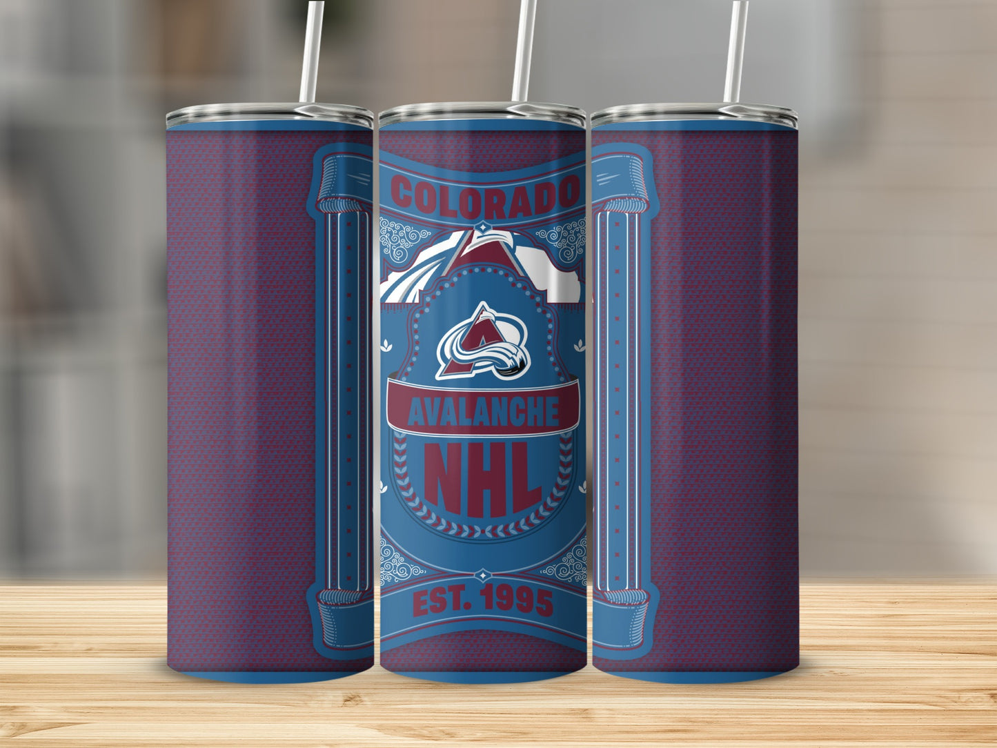 Colorado Avalanche NHL Hockey Team Design Tumbler