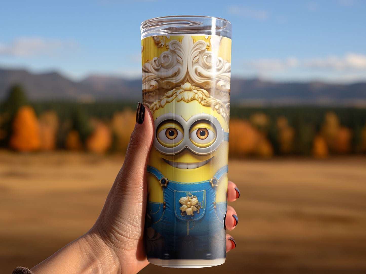 Adorable Minion Character-Themed Tall Drinking Tumbler