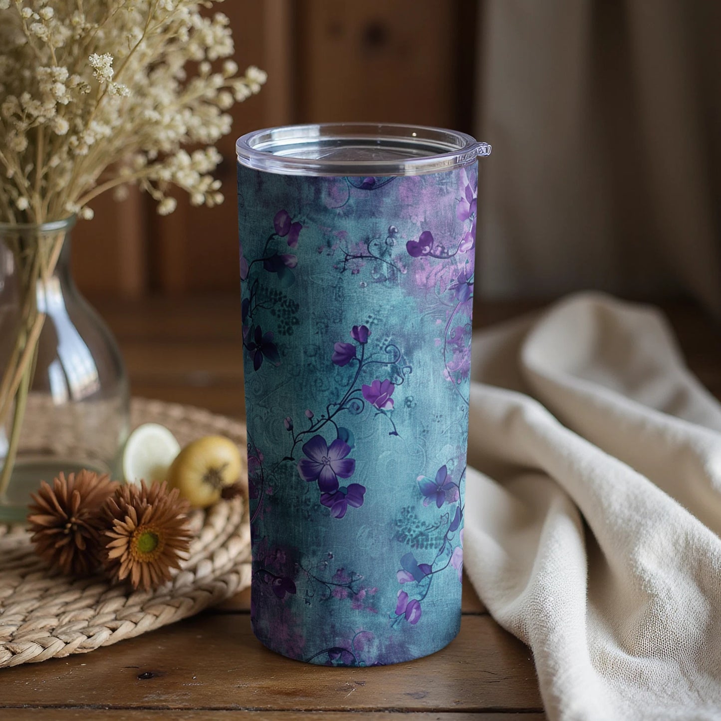 Enchanting Floral Design Tall Drinkware Product