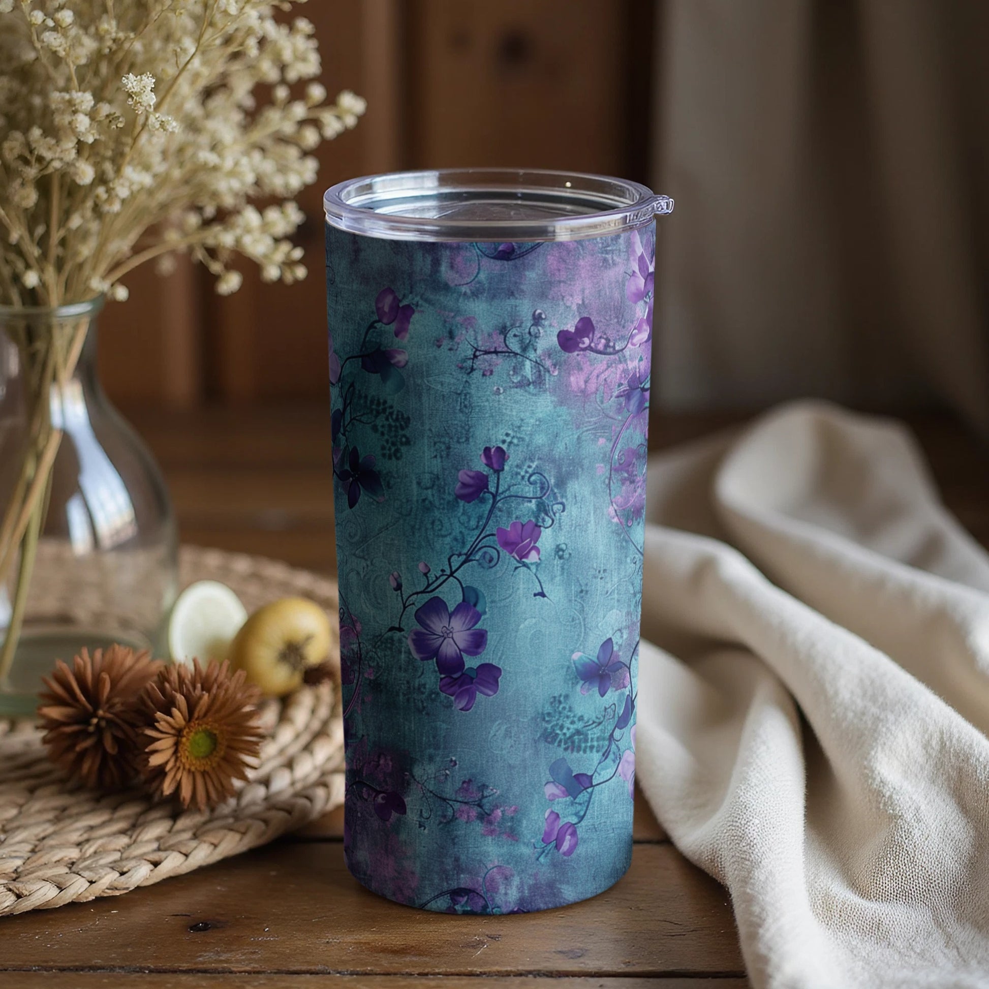 Enchanting Floral Design Tall Drinkware Product