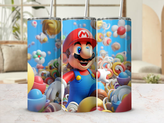 Colorful Character Design Insulated Tumbler Flask