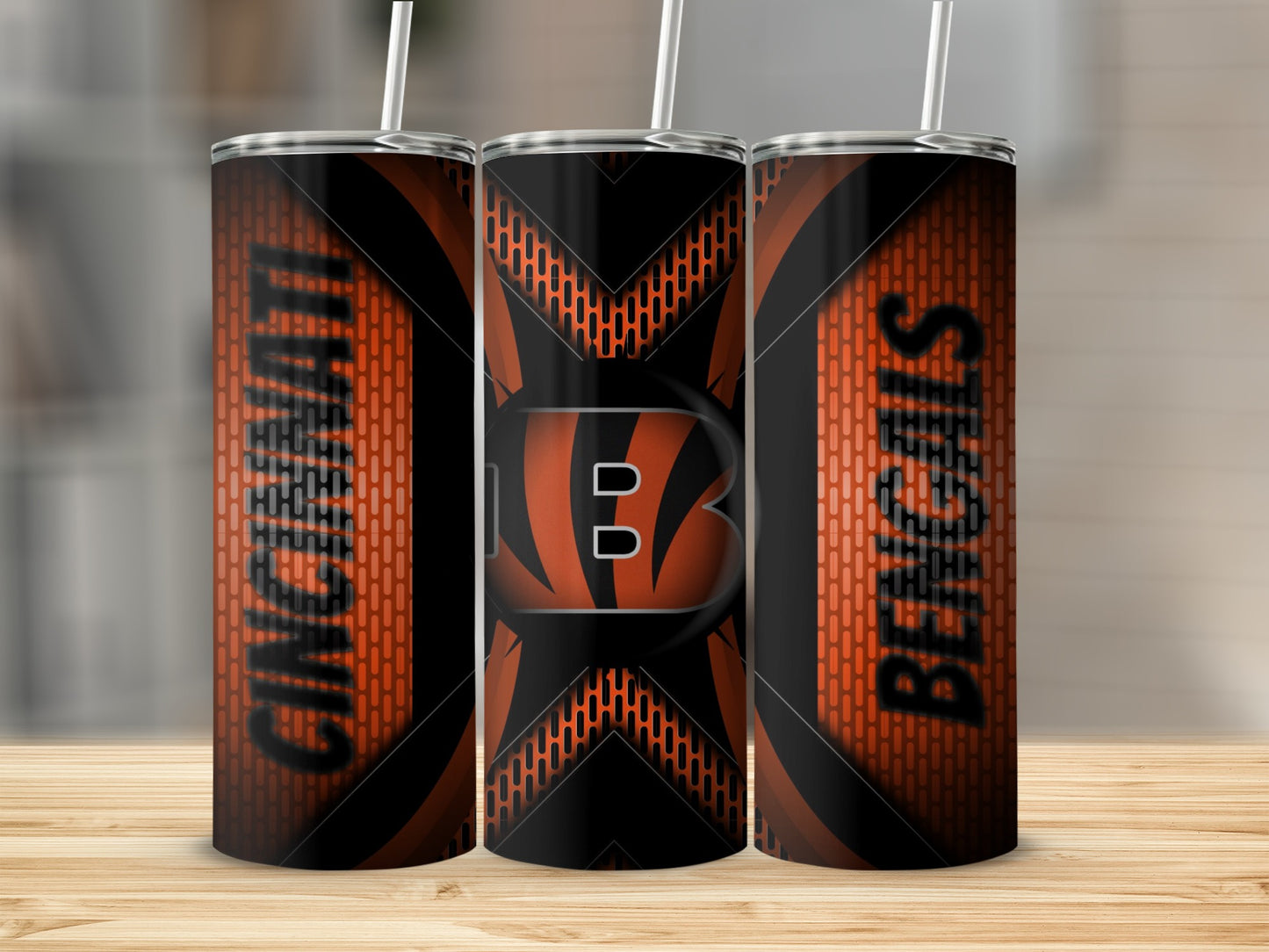 Cincinnati Bengals Football Team Themed Design Tumblers