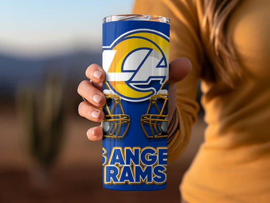 Los Angeles Rams Football Helmets With Team Logo Tumblers