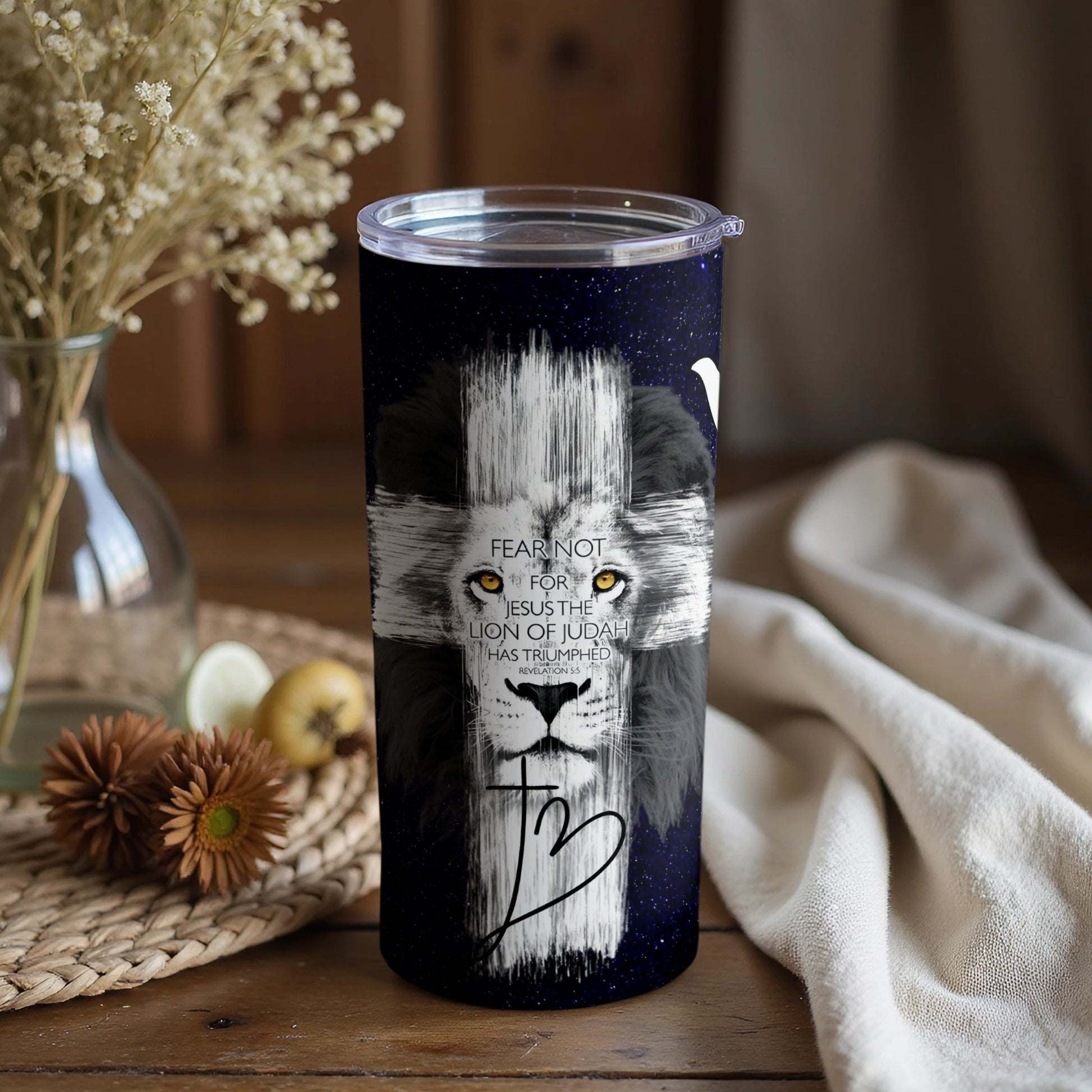 Fear Not For Jesus The Lion Of Judah Tumbler