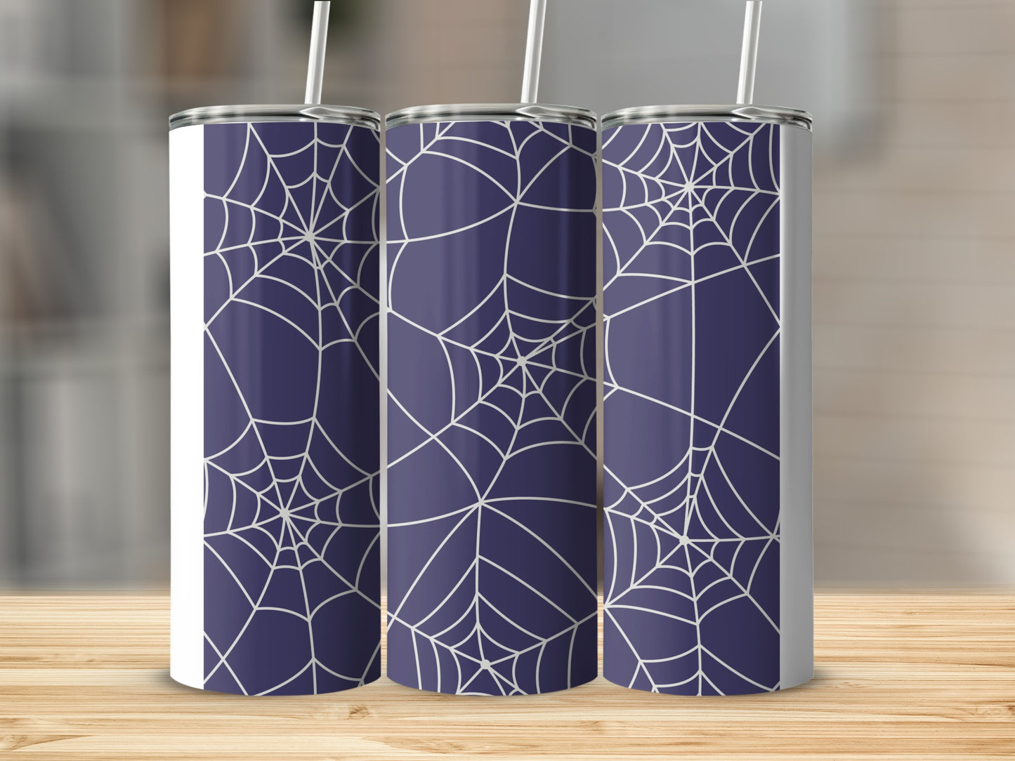 Dark Purple Indigo Spiderweb Pattern Tumbler product type