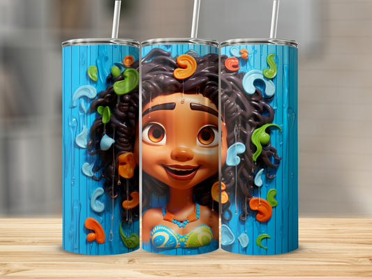 Colorful Cartoon Character Design Insulated Tumbler Cup