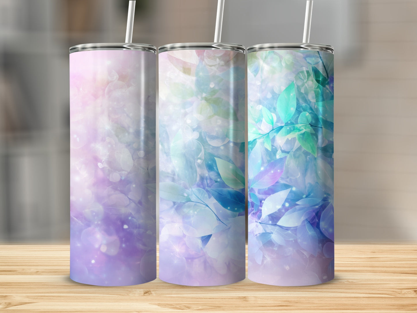 Ethereal Foliage Shimmer Colorful Design product type