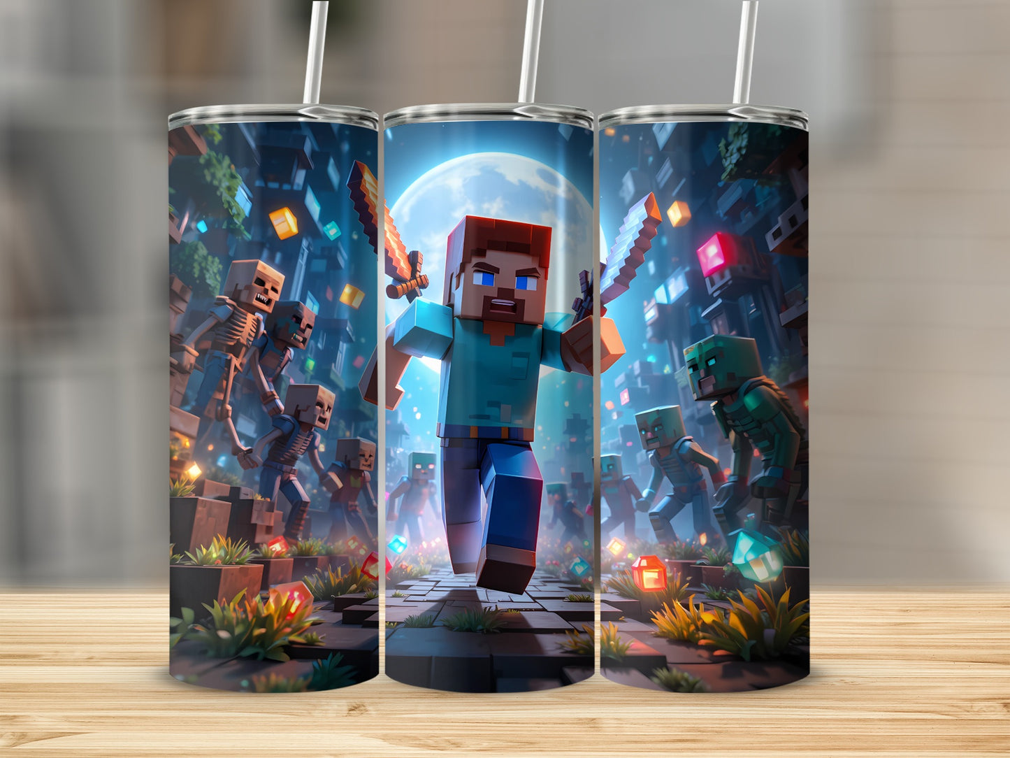Adventure Themed Gaming Character Insulated Bottle