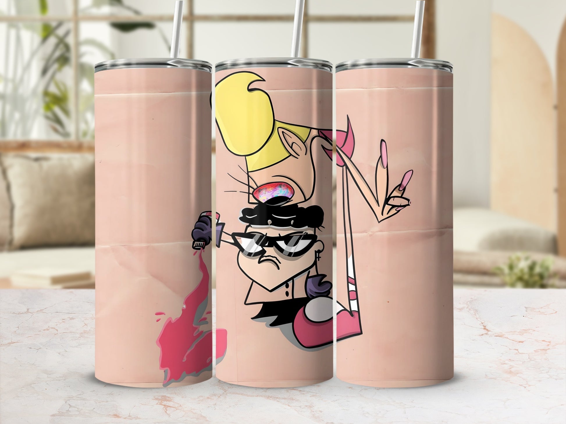 Cartoon Character Design Tumbler Cup Cartoon Art Tumbler