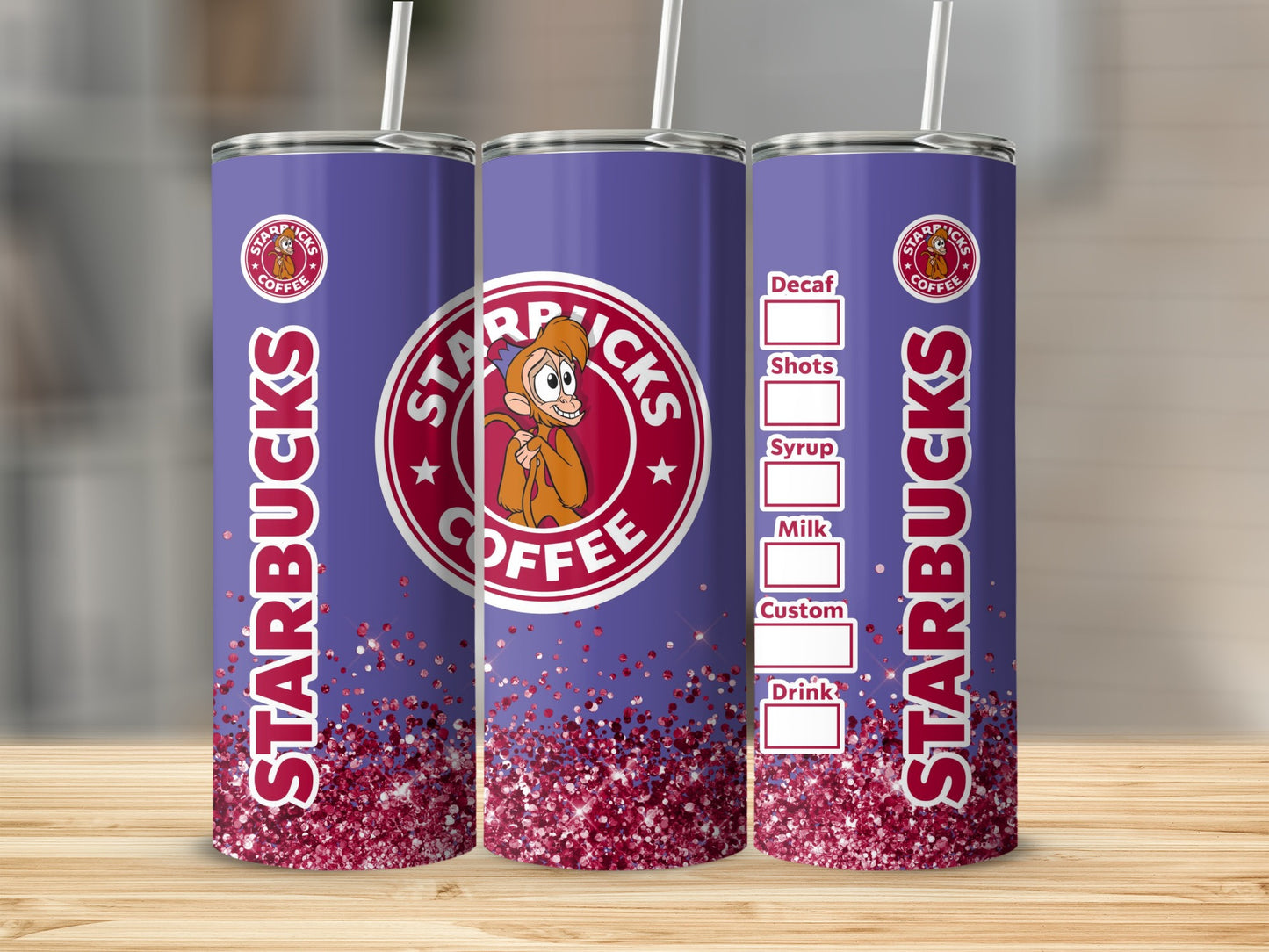 Starbucks Custom Order Glitter Tumbler