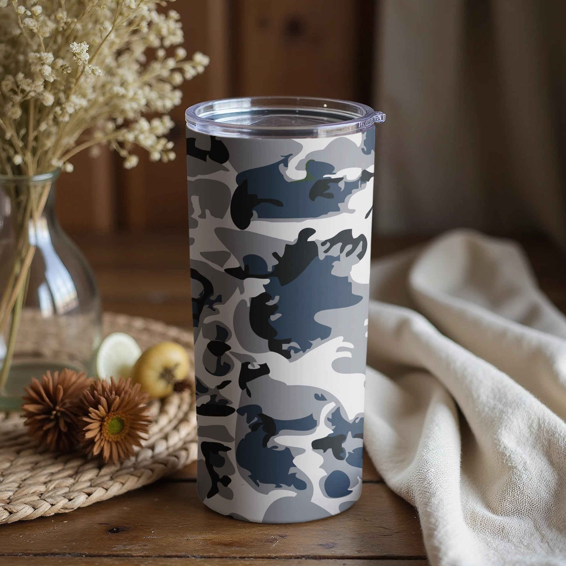 Camouflage Pattern Tumbler for Outdoor Adventures