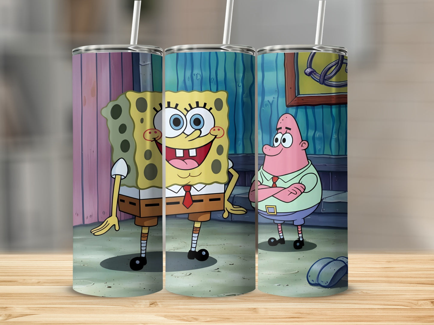 SpongeBob SquarePants and Patrick Star standing side by side.