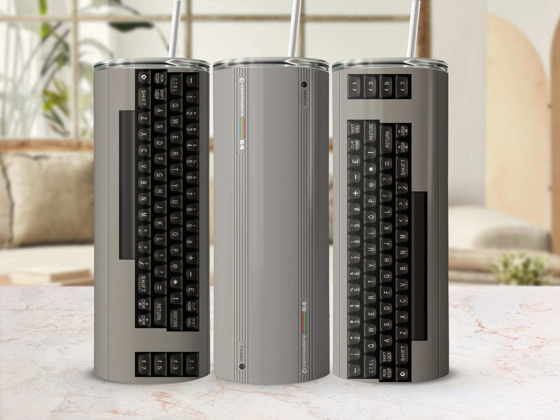 commodore 64 QWERTY keyboard design tumbler product type