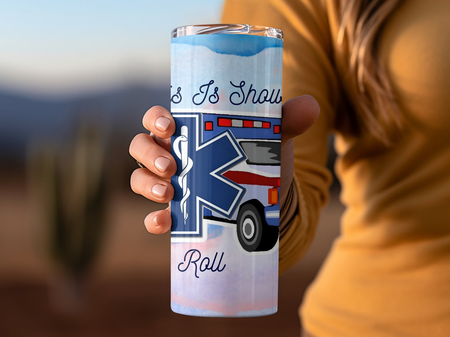 This Is How I Roll Ambulance Themed Tumbler Product